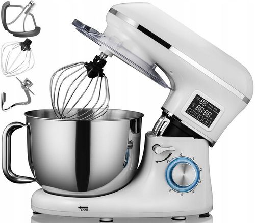 ROBOT KUCHENNY PLANETARNY MIKSER KERCH MYCHEF PODGRZEWANA MISA WHITE 6,2L na Arena.pl