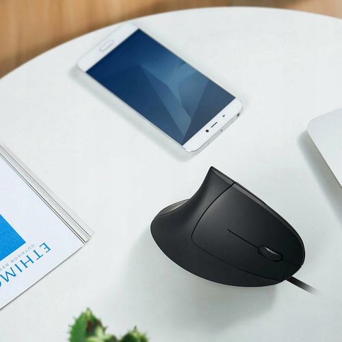 Myszka wertykalna RENEW FORCE pionowa MYSZ ergonomiczna przewodowa CICHA na Arena.pl