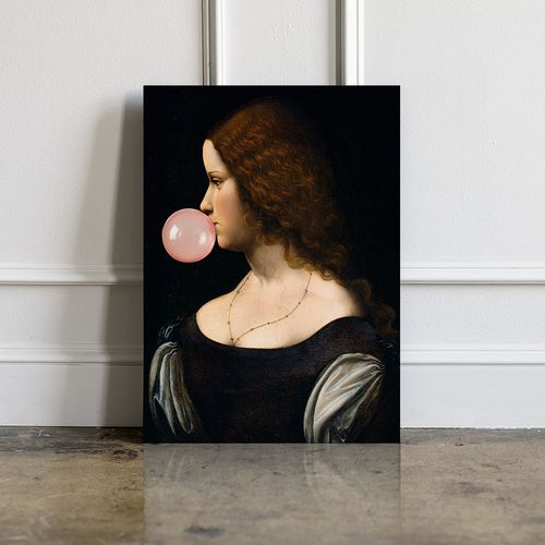 Obraz na płótnie portret z balonem profil 70x100 cm na Arena.pl