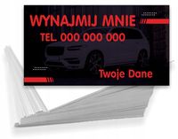 Wizytówki reklamowe 200 szt różne wzory WYNAJEM AUT