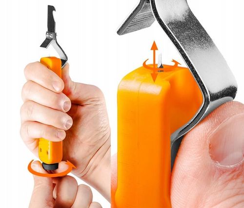 Ściągacz izolacji z hakiem nóż elektryka 180mm 01-547 NEO TOOLS na Arena.pl