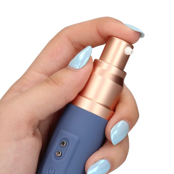 Travel Vibrator with Lube Compartment and Pump zdjęcie 9