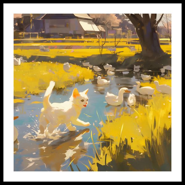 Plakat 70x70cm Słońce na Wsi zdjęcie 3