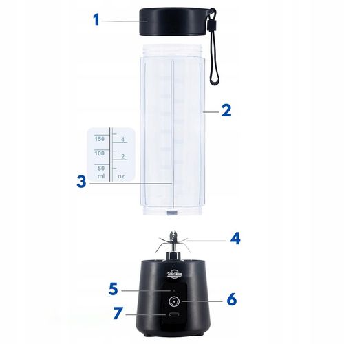 BLENDER PRZENOŚNY 250W 400ML Bezprzewodowy Kielichowy do Smoothie na Arena.pl