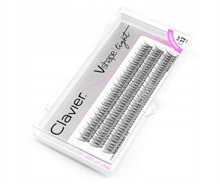 Clavier Kępki Rzęs Vshape Light 14mm zdjęcie 4