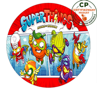 Opłatek na tort Super Things