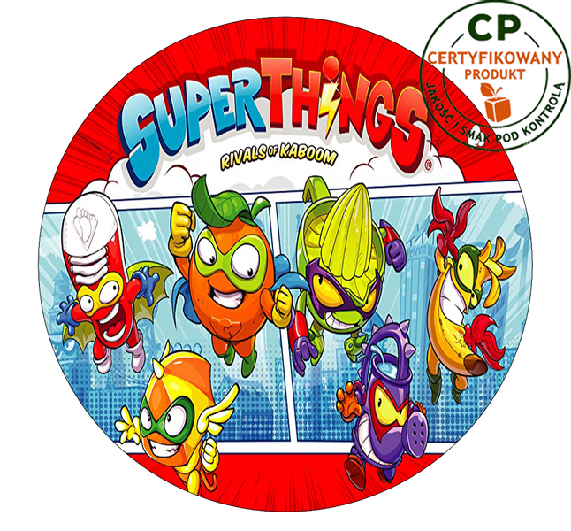 Opłatek na tort Super Things zdjęcie 1