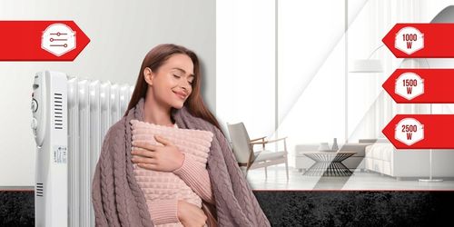 Grzejnik Elektryczny Olejowy Szybko Grzeje 2500W Energooszczędny MOCNY na Arena.pl