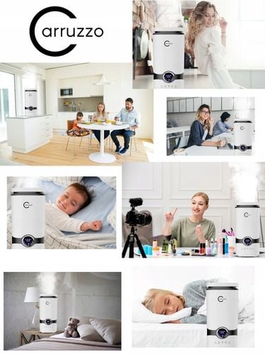 Nawilżacz powietrza AUTOMATYCZNY + AROMATERAPIA 3w1 +12 OLEJKÓW FILTR na Arena.pl