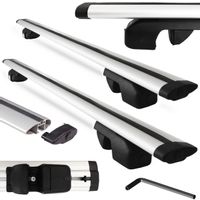 Uniwersalny bagażnik bazowy na relingi standardowe AMOS NOWY Belki Aluminiowe Dynamic 140cm