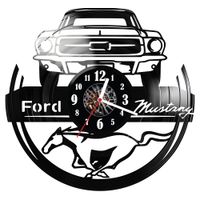 Zegar ścienny z płyty winylowej Mustang 193.14