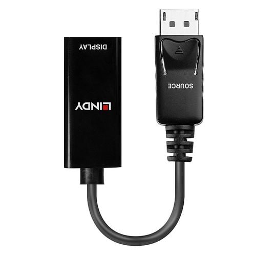 Konwerter DisplayPort do HDMI LINDY czarny na Arena.pl