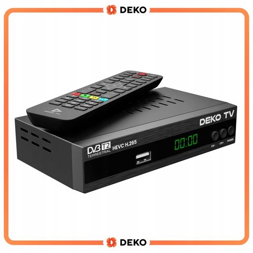 Tuner Dekoder DVBT2 TV Naziemnej HEVC DVBT 2 + Mocna Antena Pokojowa + na Arena.pl