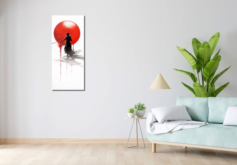 Obraz 40x100cm Samotny Samuraj zdjęcie 2