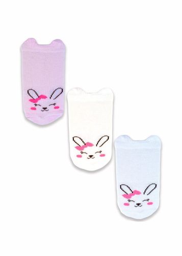 SKARPETY Z BUŹKAMI SB019 6-12 m wzór - dziewczynka na Arena.pl