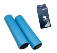 chwyt rowerowy z gąbki silikonowej 2szt. niebiesk