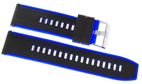 Pasek silikonowy CZARNO-GRANATOWY U22-20-3 na Arena.pl