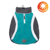 Kurtka polarowa dla psa i z odblaskiem niebieska 30-32-48cm 4,5-6 kg