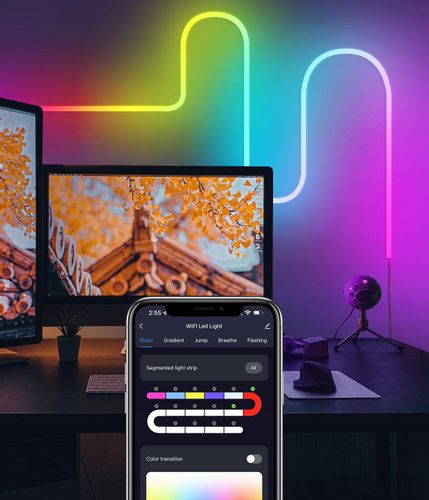 TAŚMA LED Bluetoot Tuya 16mln KOLORÓW HUE GRADIENT na Arena.pl