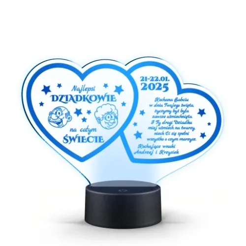 Prezent Dzień Babci i Dziadka Statuetka lampka LED na Arena.pl