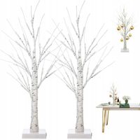 2X LAMPA DRZEWKO BRZOZA LED 60CM NA BATERIE, DEKORACJA STOŁU I DOMU
