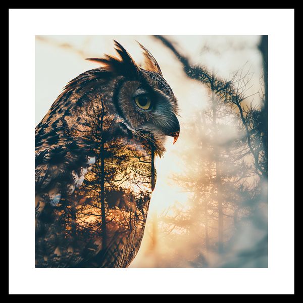 Plakat 40x40cm Sowi Duch zdjęcie 3