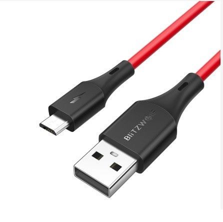 Kabel Micro USB BlitzWolf BW-MC13 1m czerwony na Arena.pl