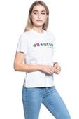 T-SHIRT DAMSKI WRANGLER HIGH RIB REGULAR TEE WHITE W7N9EVX12 S
