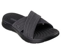 Skechers damskie Japonki GO WALK FLEX SANDAL IMPRESSED 141420 BKGY 40