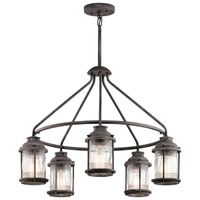 Żyrandol LAMPA zewnętrzna Ashland KL-ASHLANDBAY-5P Elstead KICHLER ogrodowa OPRAWA metalowy ZWIS outdoor IP44 cynk przezroczysty