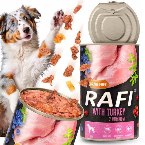 MOKRA KARMA DOLINA NOTECI RAFI ADULT BEZ ZBÓŻ PUSZKA MIX SMAKÓW 24 x 400G na Arena.pl