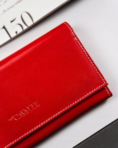 elegancki, podłużny portfel damski z klapą na zatrzask - cavaldi na Arena.pl