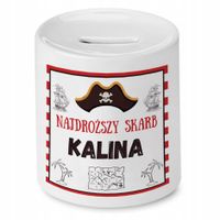 Skarbonka 330 Ml Dla Kaliny Córki Dziecka Prezent Z Nadrukiem Ze Zdjęciem