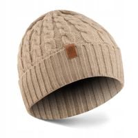 Betlewski Czapka damska ze wzorem z akrylu komfortowa ciepła lekka