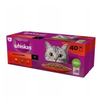WHISKAS MOKRA KARMA DLA KOTA KLASYCZNE POSIŁKI W SOSIE SASZETKI 40X85 G