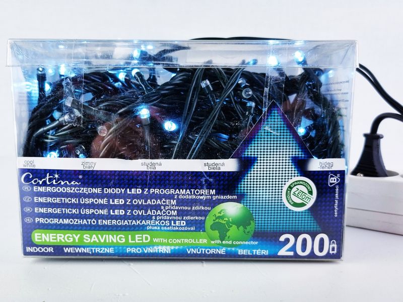 LAMPKI CHOINKOWE 200 LED PROGRAMATOR wewnętrzne zdjęcie 2