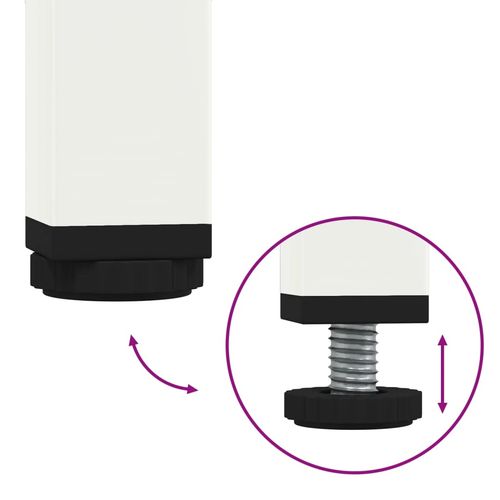 Szafka nocna, biała, 36x39x50,5 cm, stal na Arena.pl