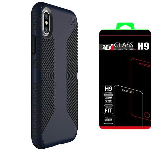 SPECK PRESIDIO GRIP Apple iPhone X - ECLIPSE BLUE +szkło na Arena.pl