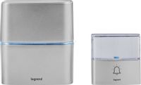 Dzwonek bezprzewodowy 200m Serenity aluminium (zestaw odbiornik + nadajnik) Legrand 094271