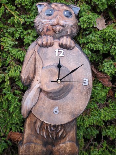 Kot w butach zegar 60cm do pokoju młodzieżowego na Arena.pl