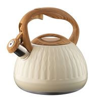 Czajnik stalowy tradycyjny z gwizdkiem 3l Yantar kremowy indukcja gaz