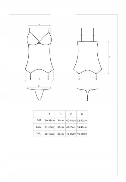 Rosalyne zmysłowy gorset i stringi S/M. zdjęcie 6