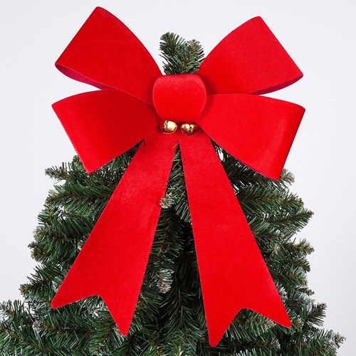 Kokarda Świąteczna Duża Kokardka Dekoracyjna Ozdobna Drzwi Choinkę Prezenty na Arena.pl
