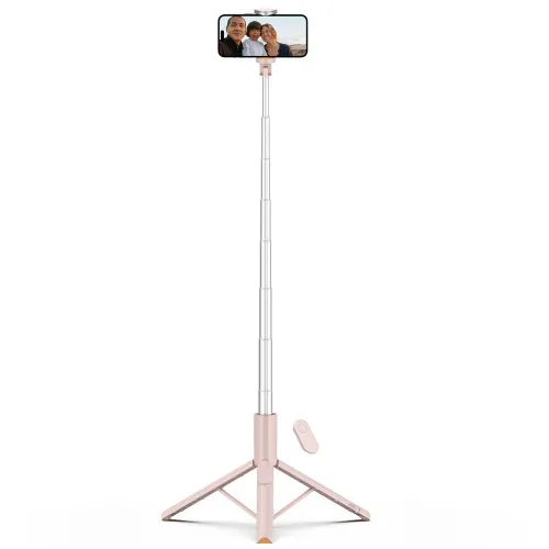 selfie stick tech-protect l09s z tripodem - różowy na Arena.pl