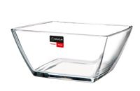 Salaterka miska szklana kwadratowa 19 cm na sałatki owoce