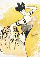 Plakat 50x70cm Louise Balthy, Cappiello Vintage do Salonu