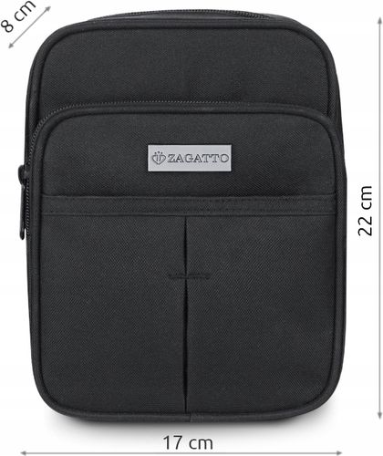 Saszetka męska na ramię mała torba sportowa do pracy czarna lekka na Arena.pl