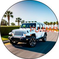 Opłatek na tort Jeep Terenówka Cherokee Tekst Gratis Urodziny 18 30 40 50