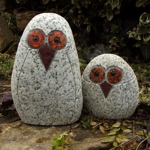 Sowa z granitu duża do ogrodu altany, gartdeco1 na Arena.pl