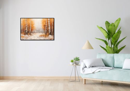 Plakat 86,4x56,8cm Jesienne Brzozy na Arena.pl